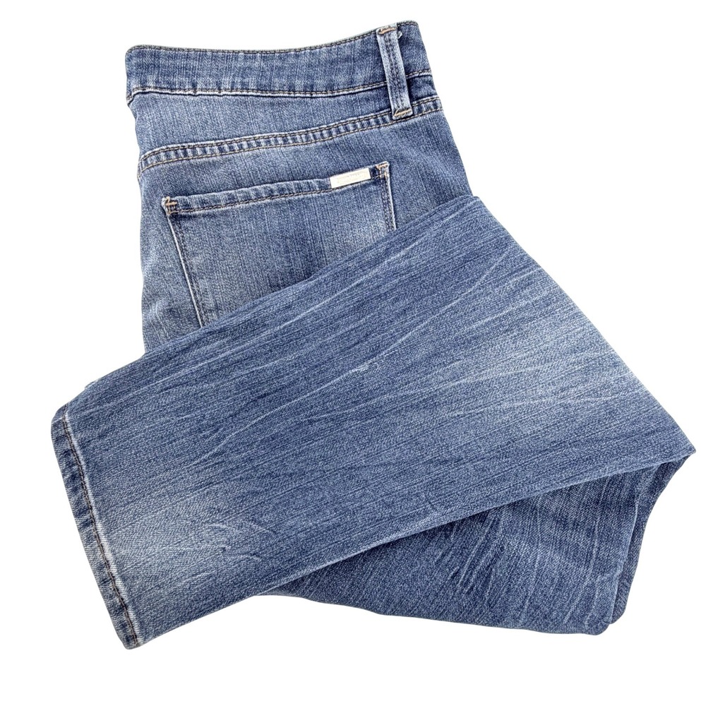 White House Black Market The Girlfriend Jeans Womens 10 Blue Distressed Denim